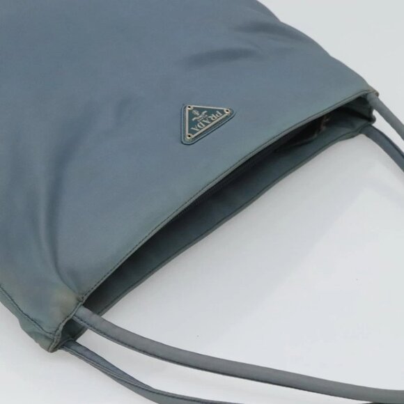 PRADA Tote Bag Nylon Light Blue Auth ti3069 - Picture 7 of 14